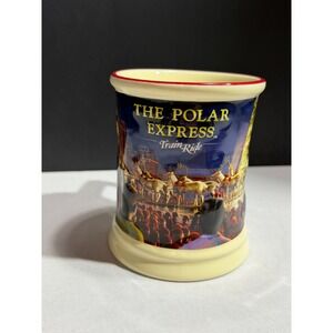 The Polar Express Train Ride Coffee Mug Christmas Santa Reindeer Ceramic Cup